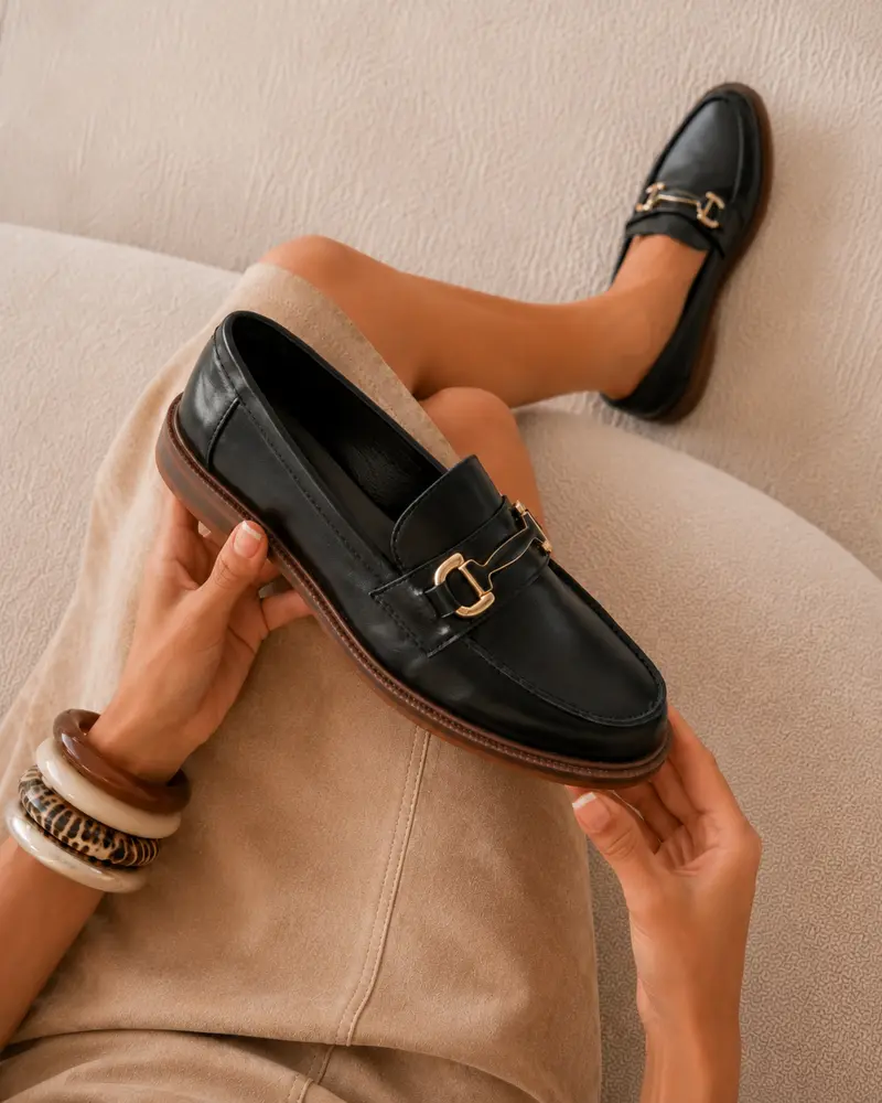 Laura Detail Loafer - Black