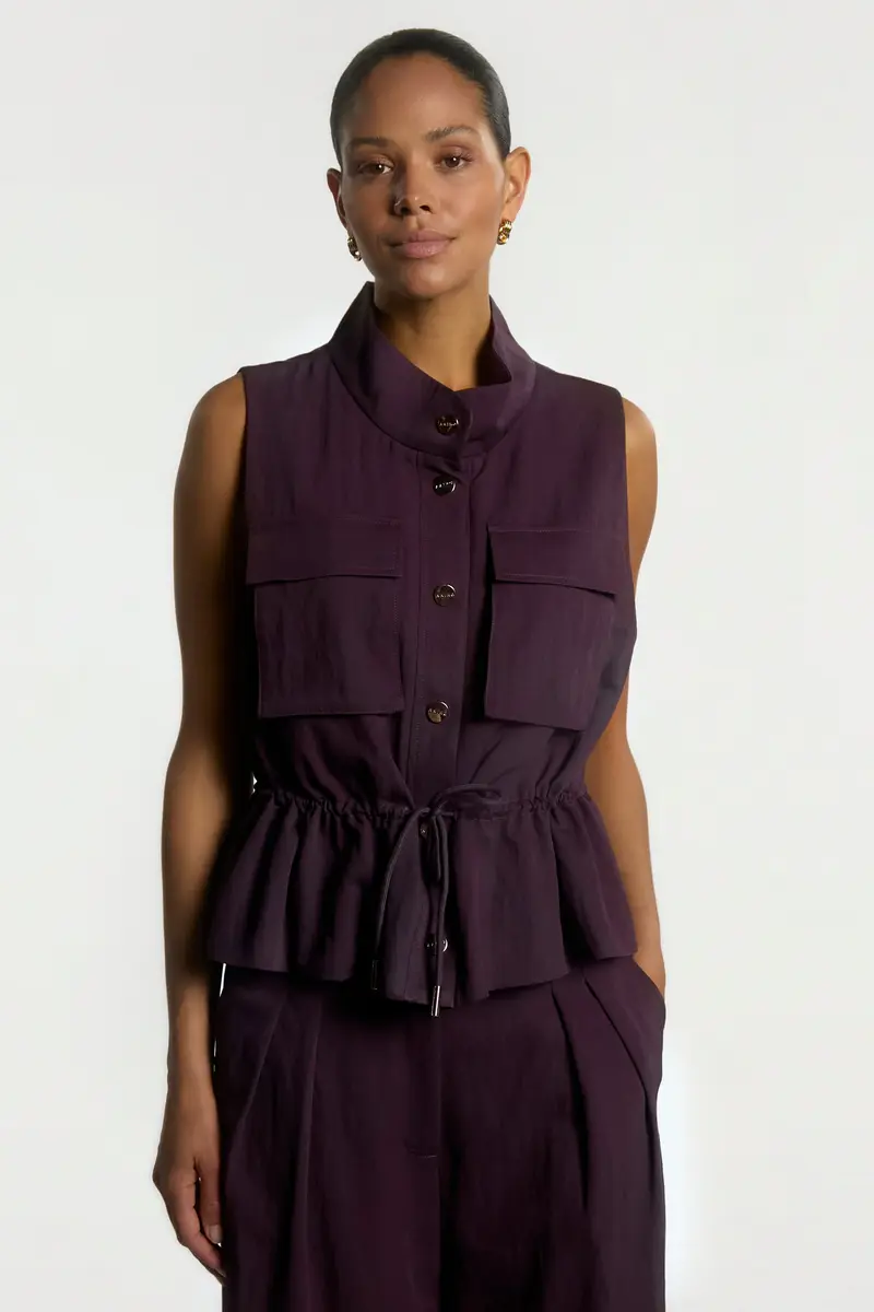 Lena vest purple
