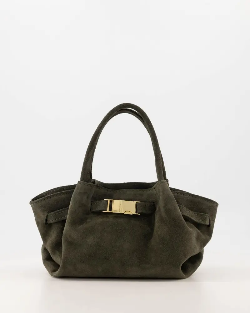 Leonie suede olijf