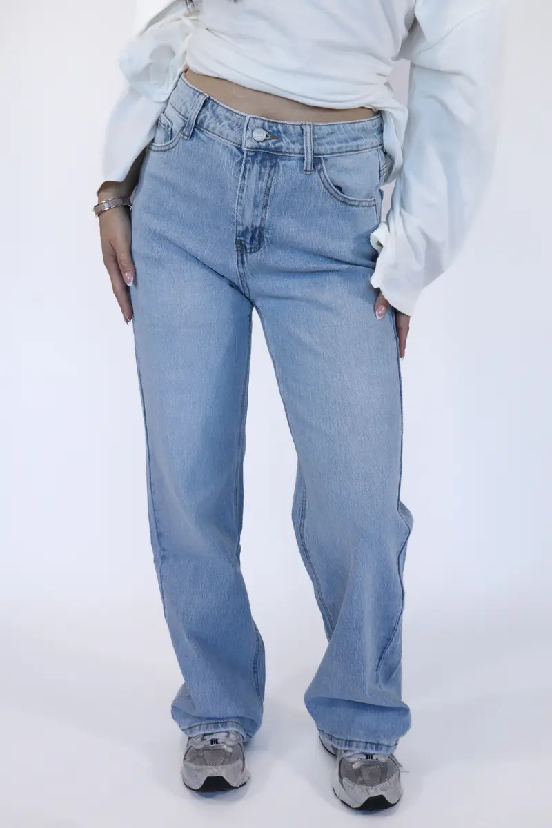 Light Breeze Wide Leg Jeans - Stretch