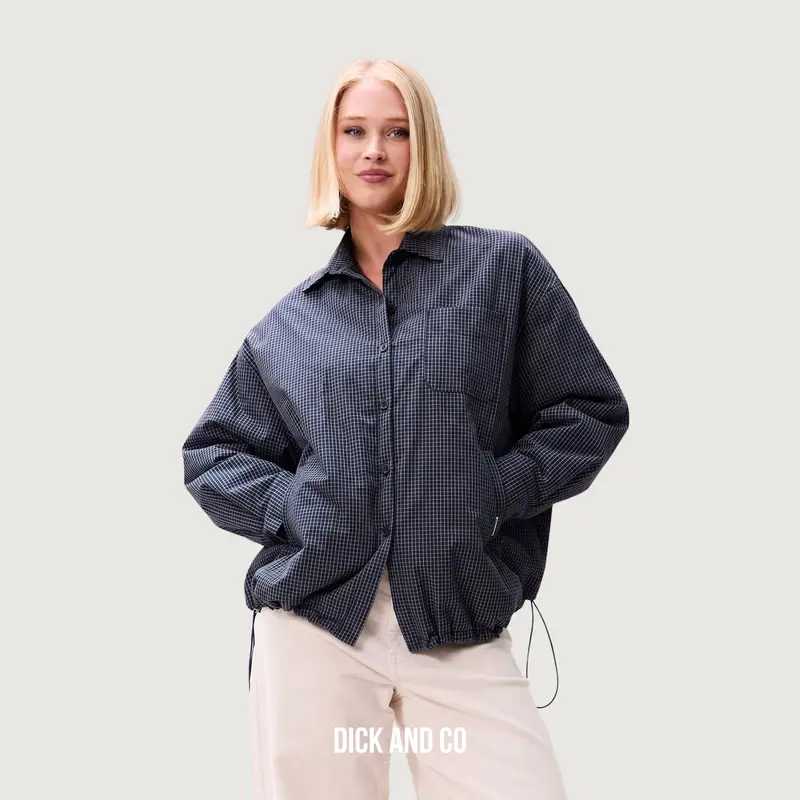Light padded check jacket