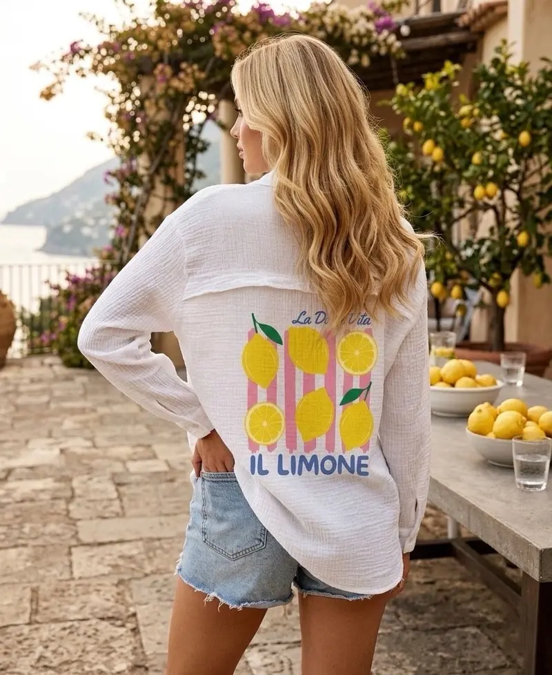 Limone White Blouse