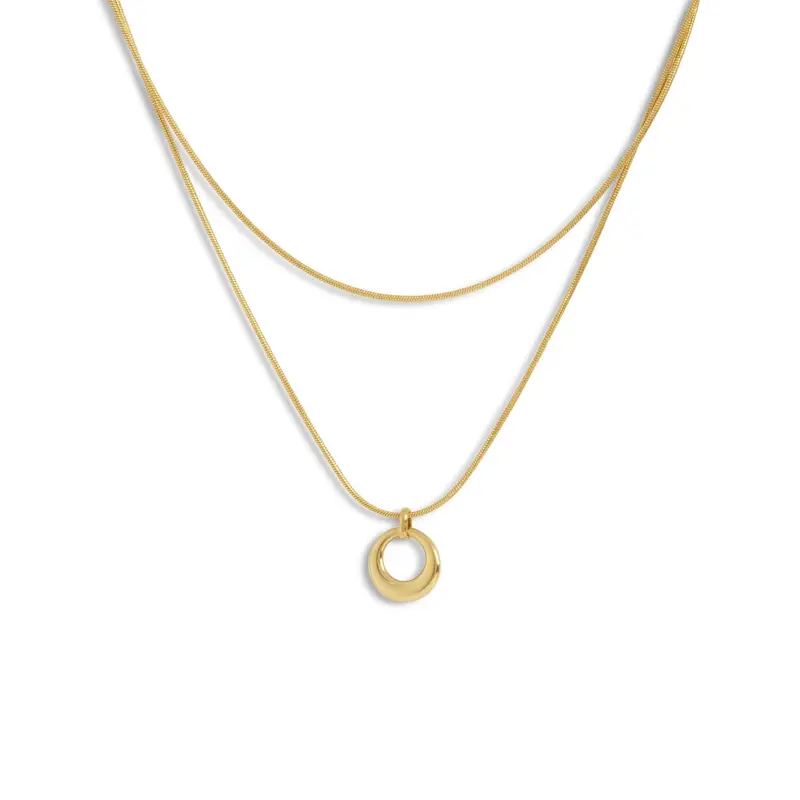 Linn Klassiskt Halsband i Guld