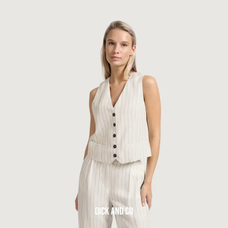 Linnenmix gilet (01-521003-505)