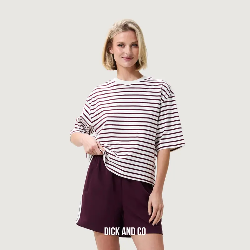 Loose fit striped t-shirt
