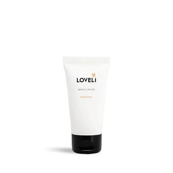 Loveli body cream coconut travel size 50 ml