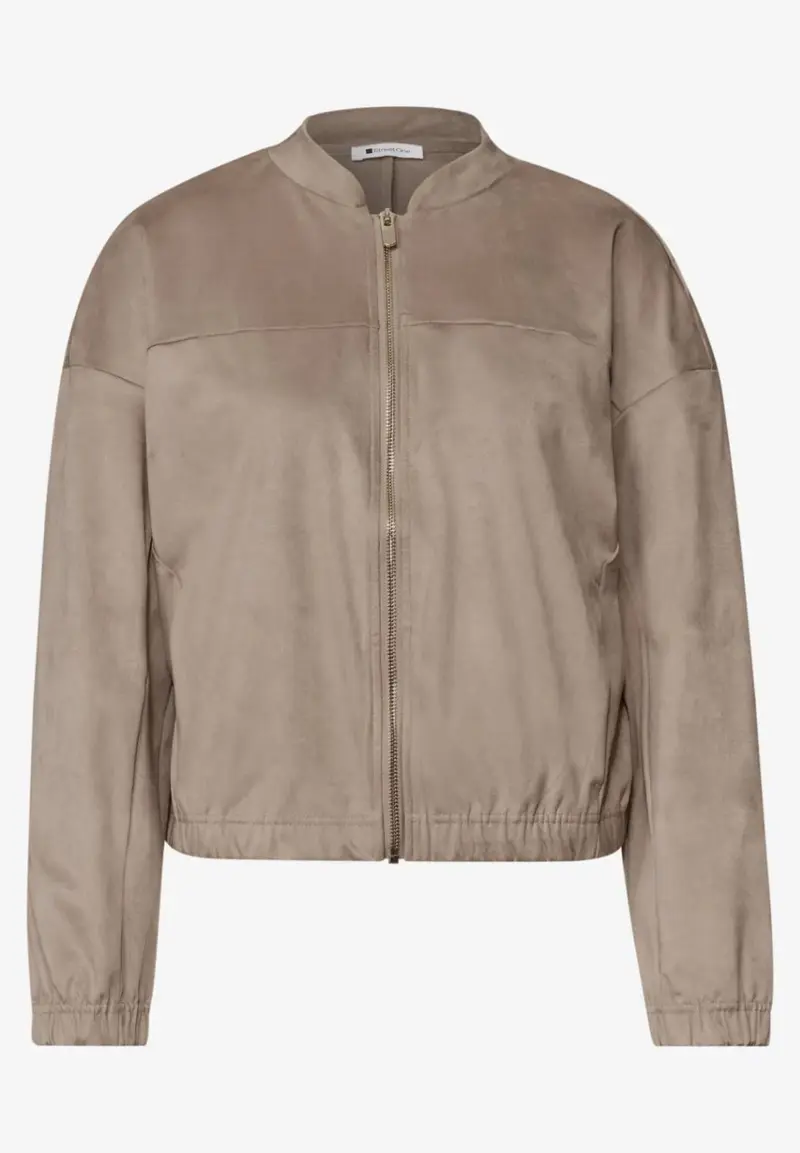 LTD QR velour jacket w.gather