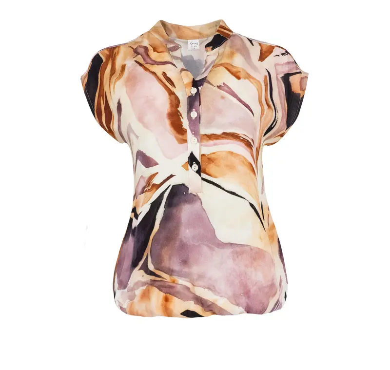 Lucie SL Colored Abstract Print Woven | Colored