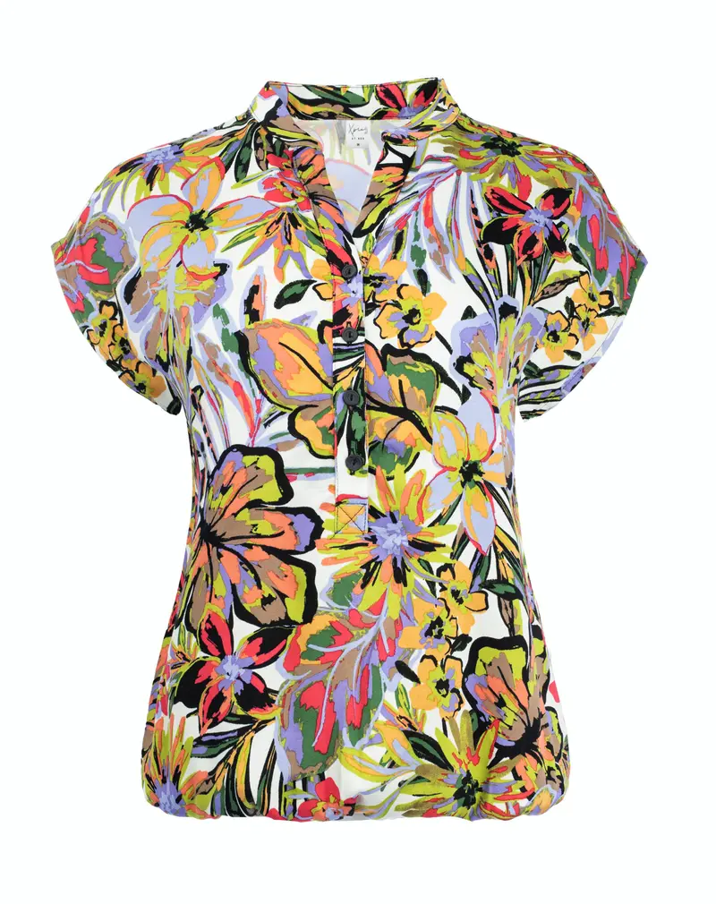 Lucie SL Ecru Multi Flower Woven | Ecru