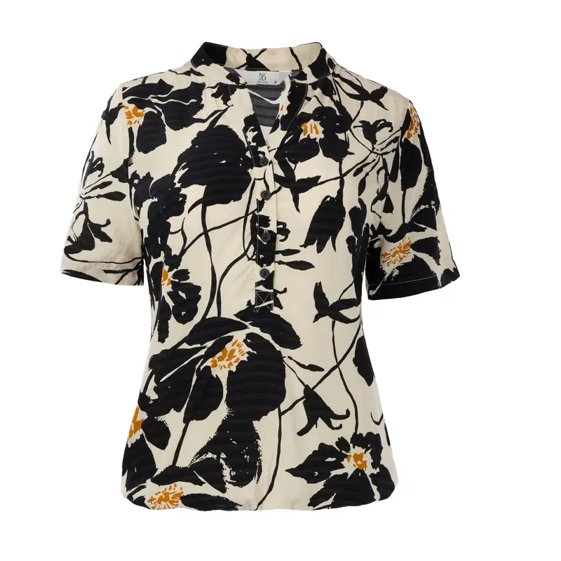 Lucie SS Black Bold Blooms | Black