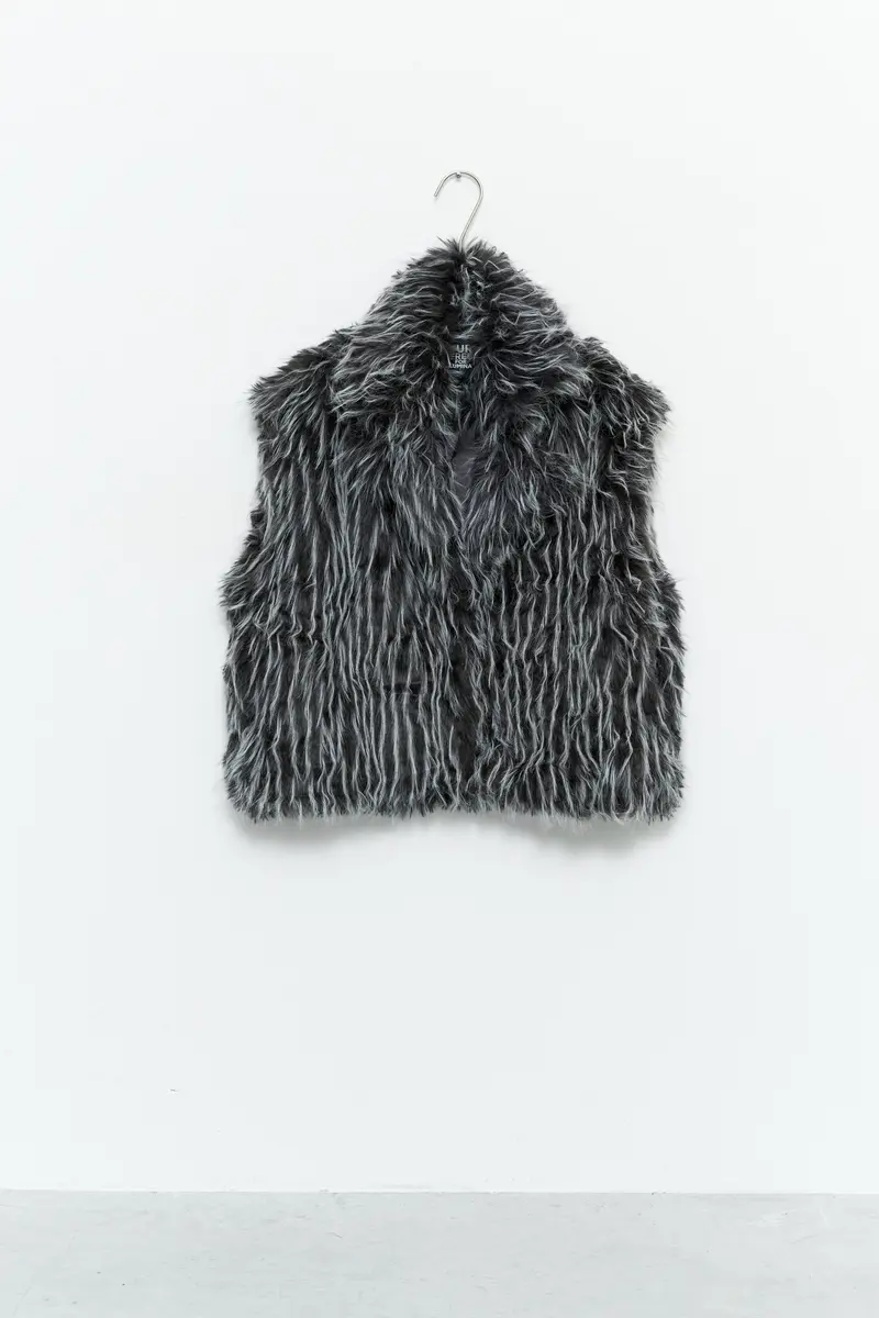 Lumina faux fur gilet grijs