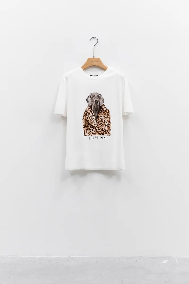 Lumina t-shirt met print - Wit