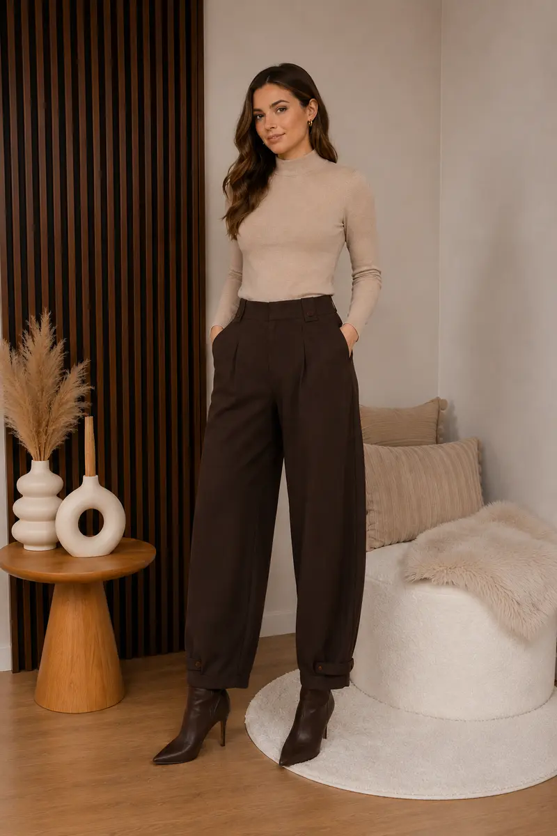 Maicazz - Sevilla Barrel Broek Bruin