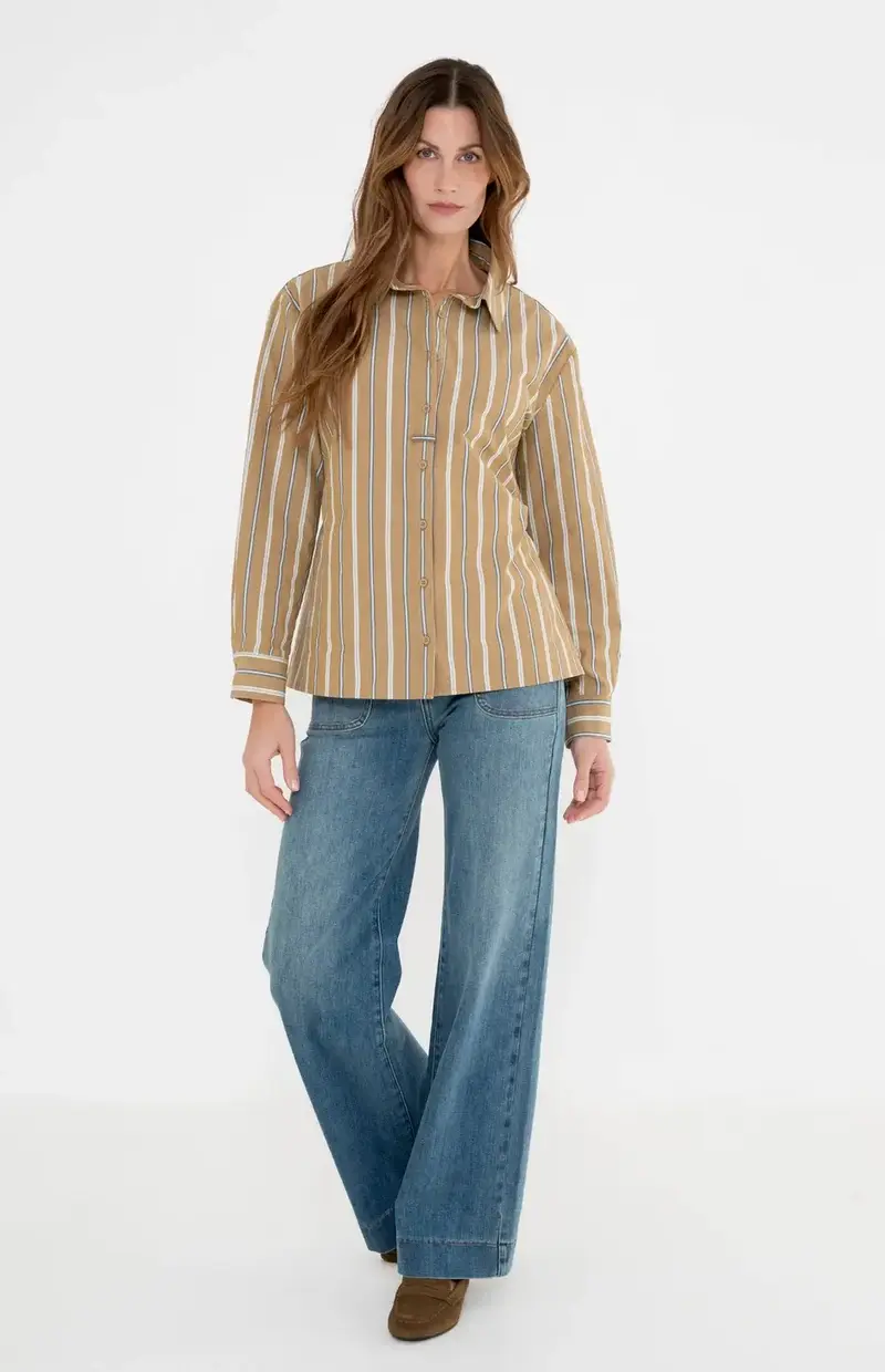 Maicazz- Vaigon blouse gestreept