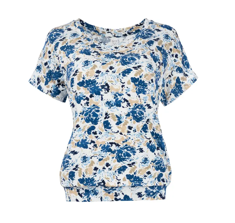 Mana SS Blue Flower Tricot | Blue
