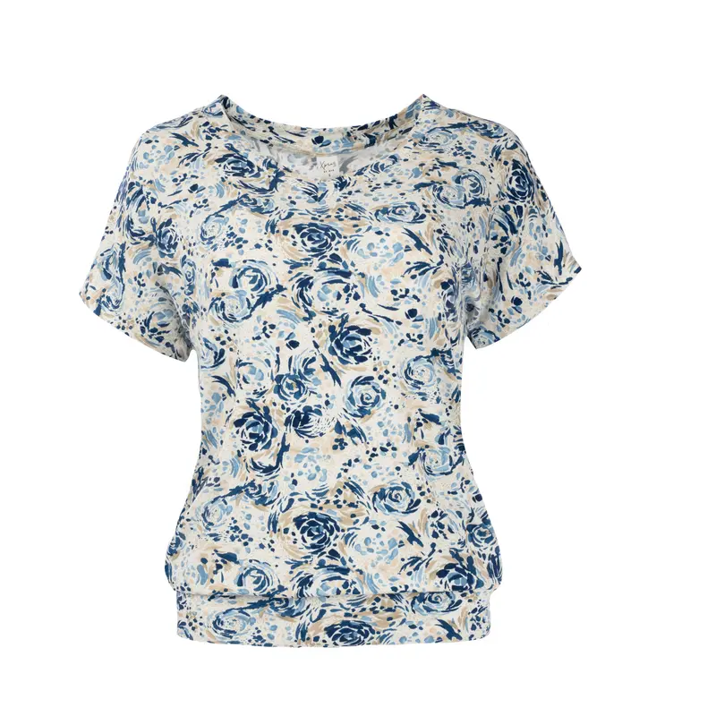 Mana SS Marine Roses Tricot | Marine