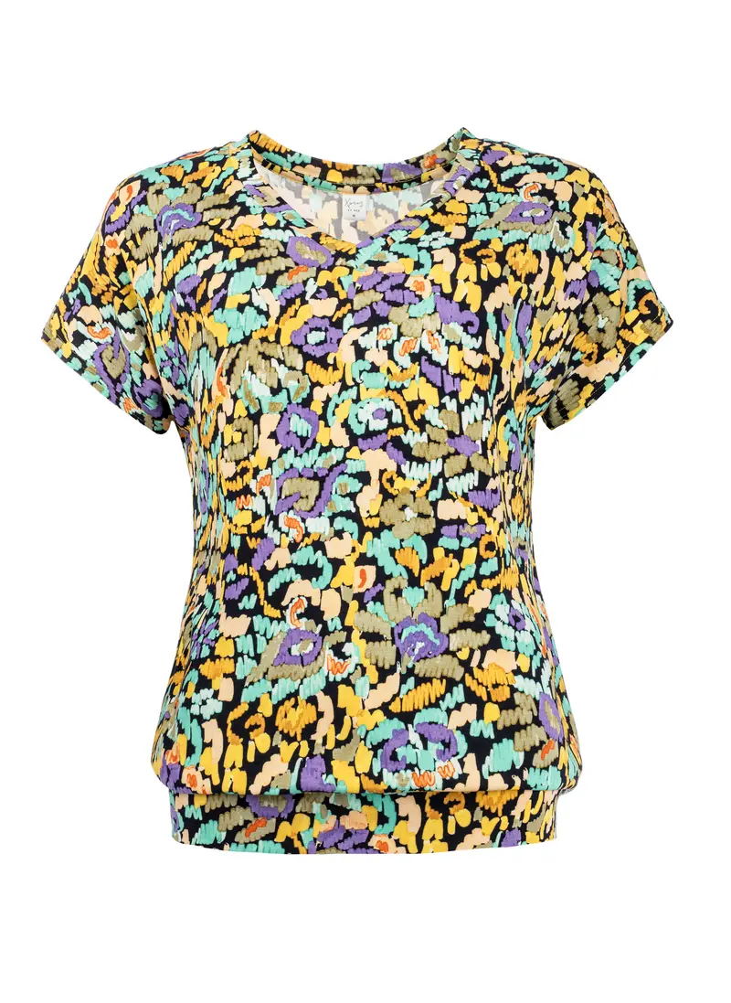 Mana SS Oker Scribbles Tricot | Oker