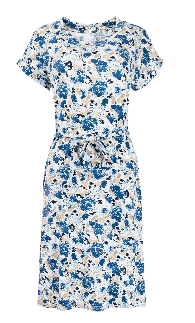 Mary SS Blue Flower Tricot | Blue