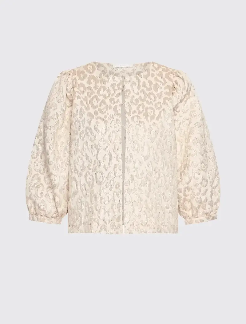Mauri Sprakle Cheetah Blouse