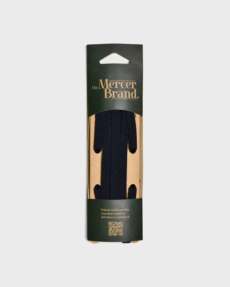 Mercer Flat Laces | Navy