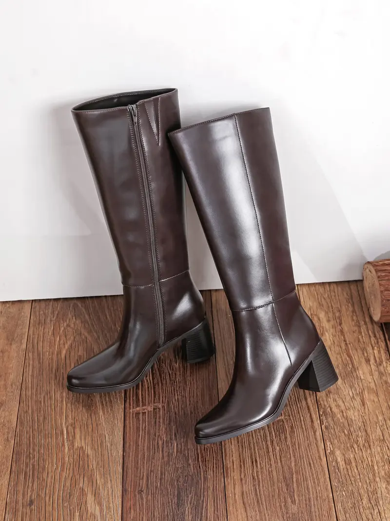 Merel Brown High Boots