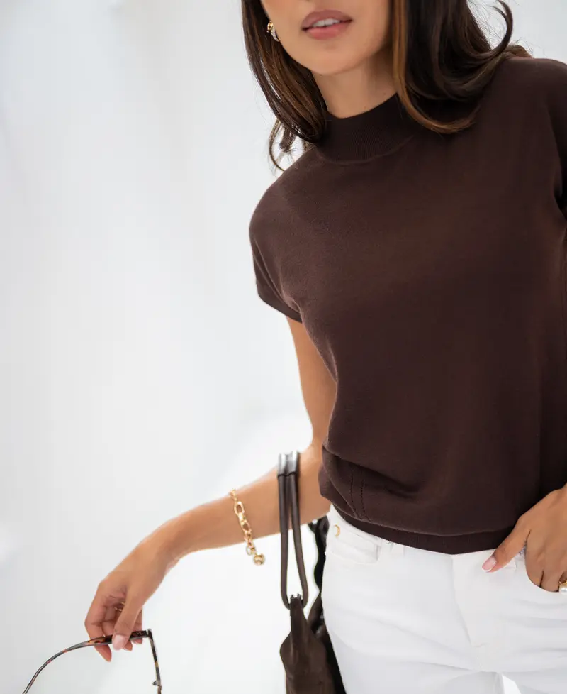 Merino Coltop LE JULIAN Pure Choco