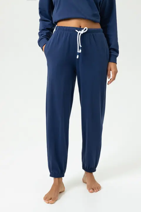 Mey pyjamabroek enkel lange - Solid Love 1220082 - Blue Zodiac