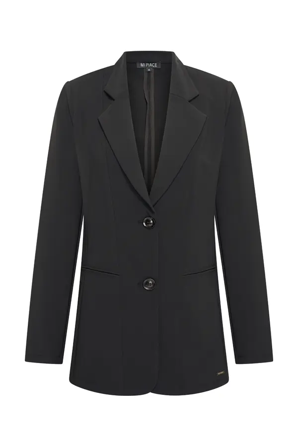 Mi Piace Bonded Travel Blazer 202634-Black