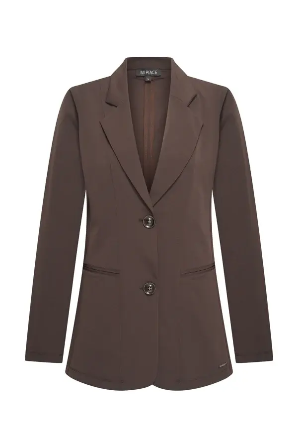 Mi Piace Bonded Travel Blazer 202634-Espresso