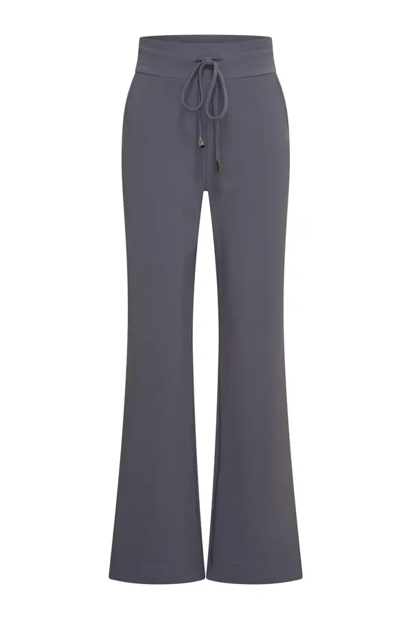 Mi Piace Bonded Travel Straight Broek 202631-Dark Grey