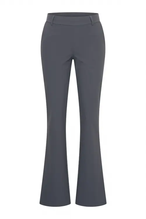 Mi Piace Broek Flared Bonded 202633-Dark Grey