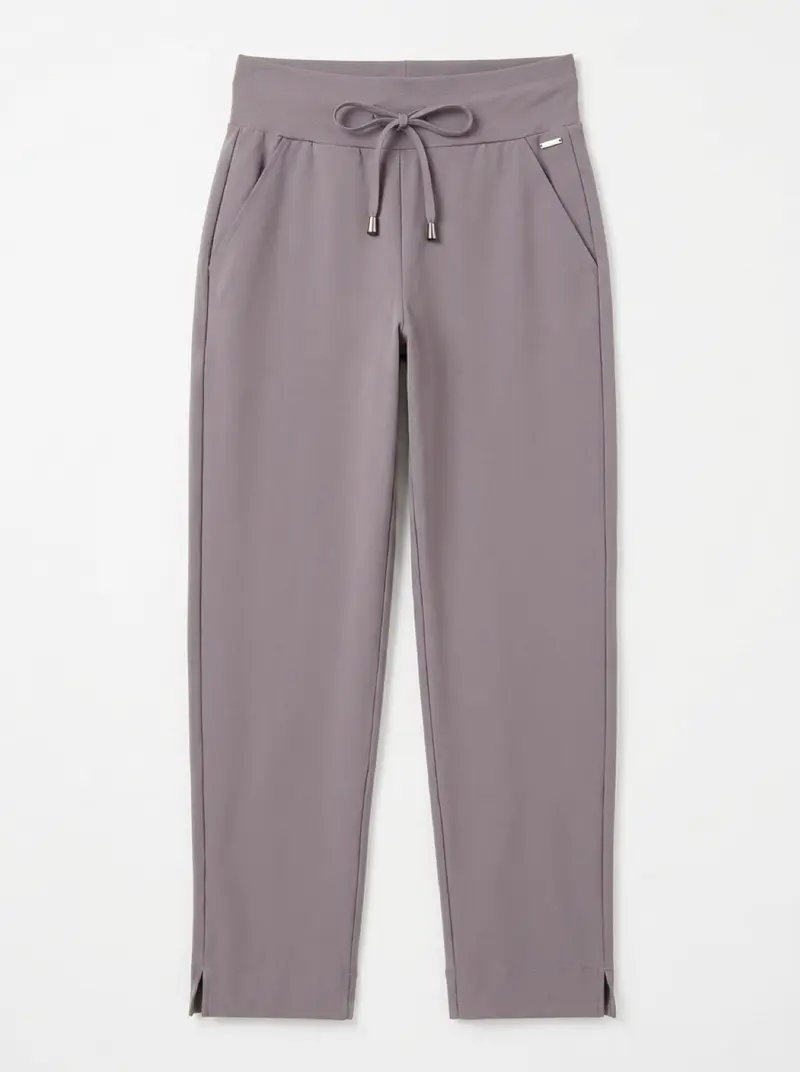 Mi Piace-Broek Slit Hem Heavy 202753-A-Winter Grey