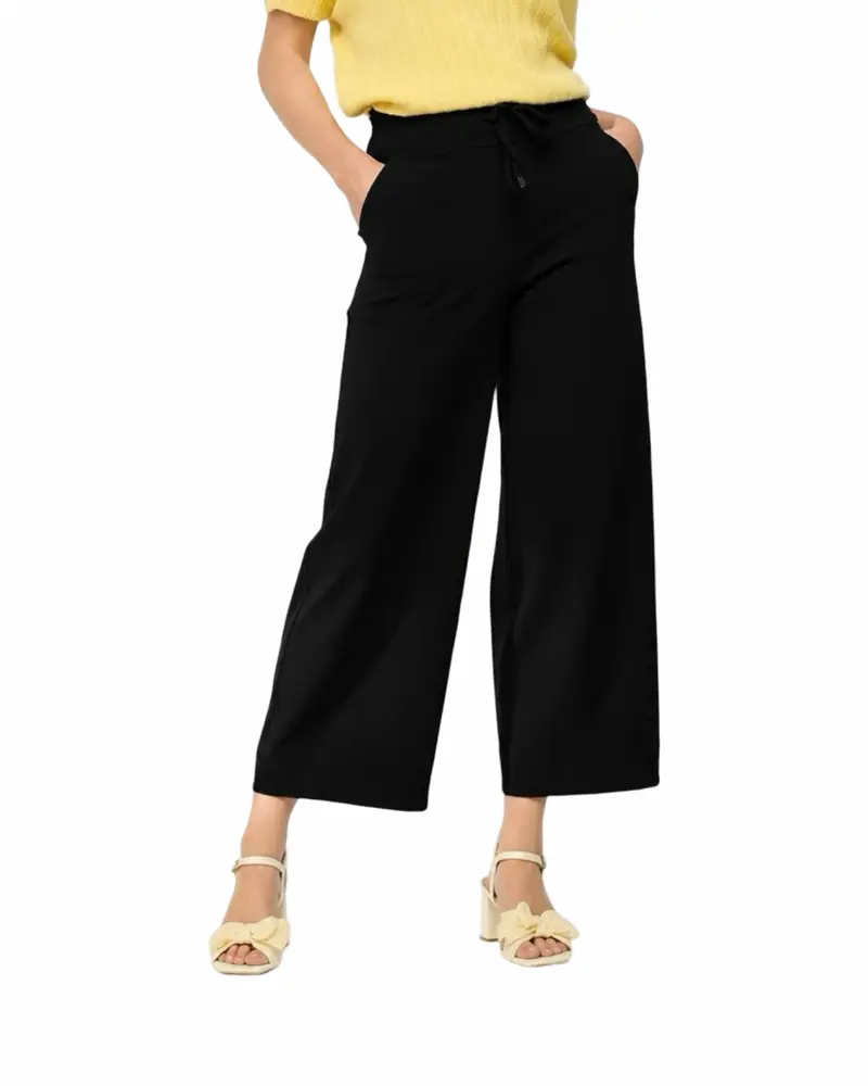 Mi Piace-Culotte Broek Heavy 202816-A-Black