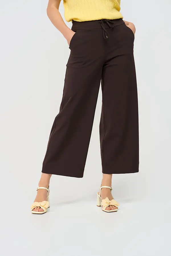 Mi Piace-Culotte Broek Heavy 202816-A-Espresso