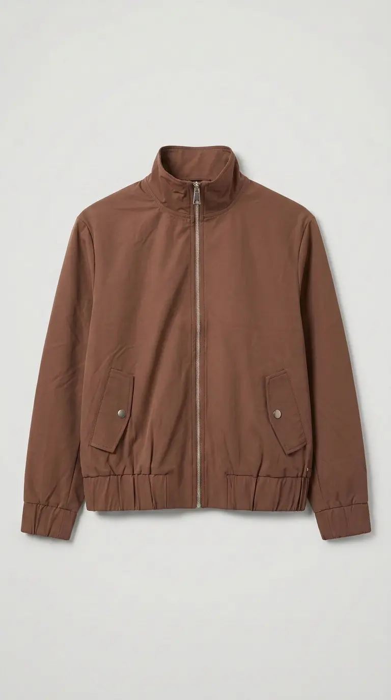 Mi Piace-Funnel Jacket Oversized 202868A-Mahogany
