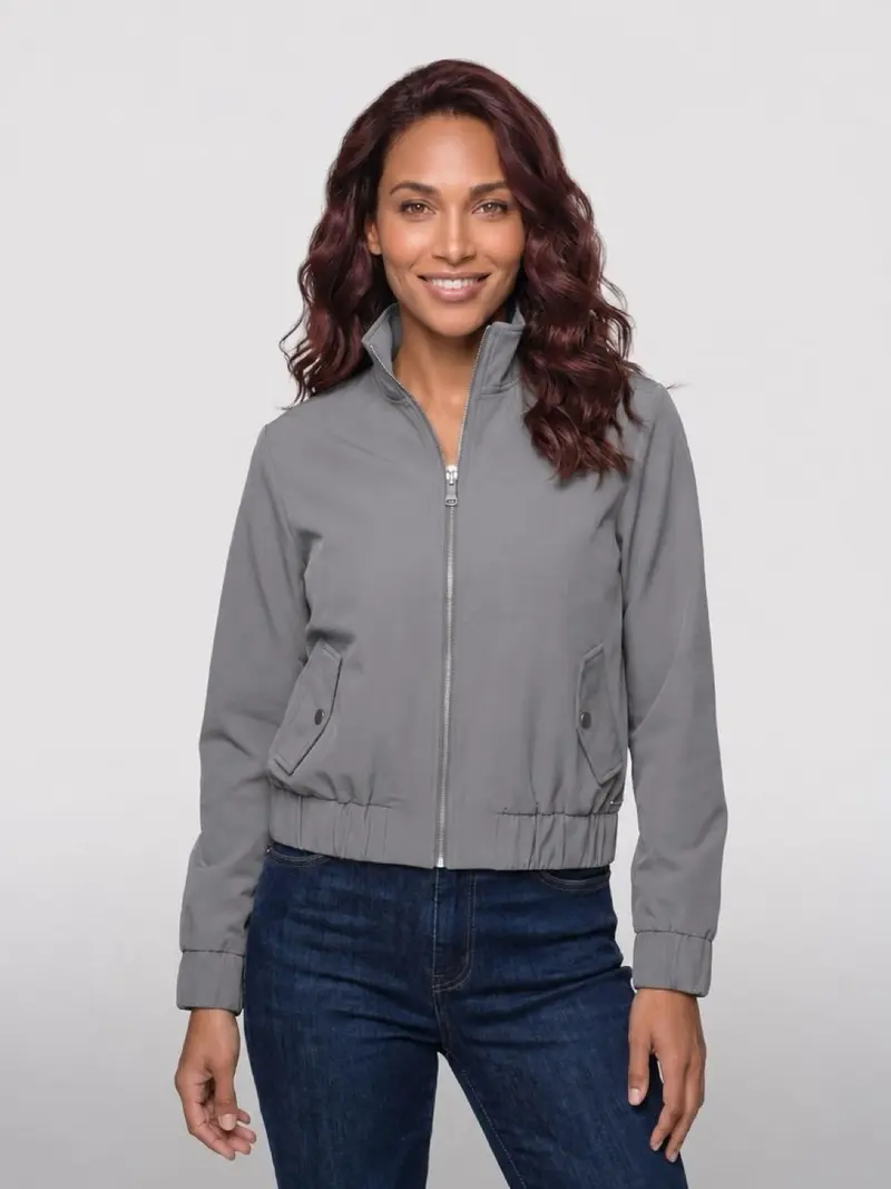 Mi Piace-Funnel Jacket Oversized 202868A-Winter Grey