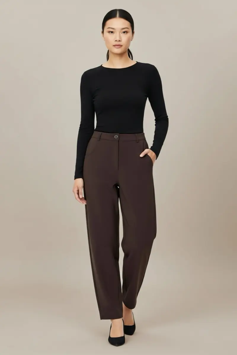 Mi Piace-Heavy Travel Balloon Broek 202798-Espresso