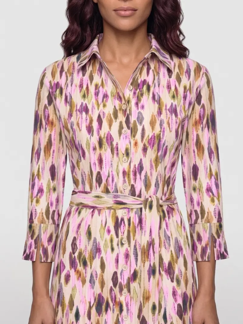 Mi Piace-Jurk 202092-Argyles Print Multicolor