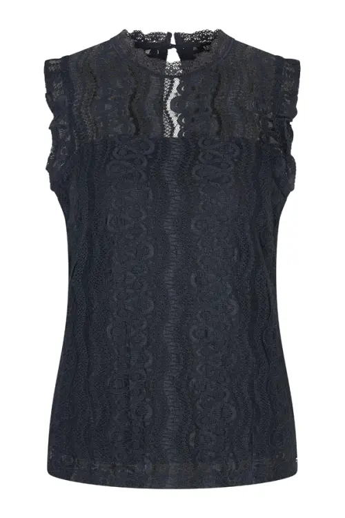 Mi Piace-Kanten Top 2024486-Dark Blue