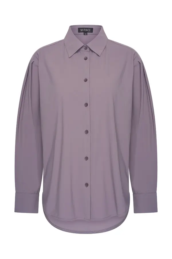 Mi Piace-Travel Blouse Light Oversized 202863-Winter Grey