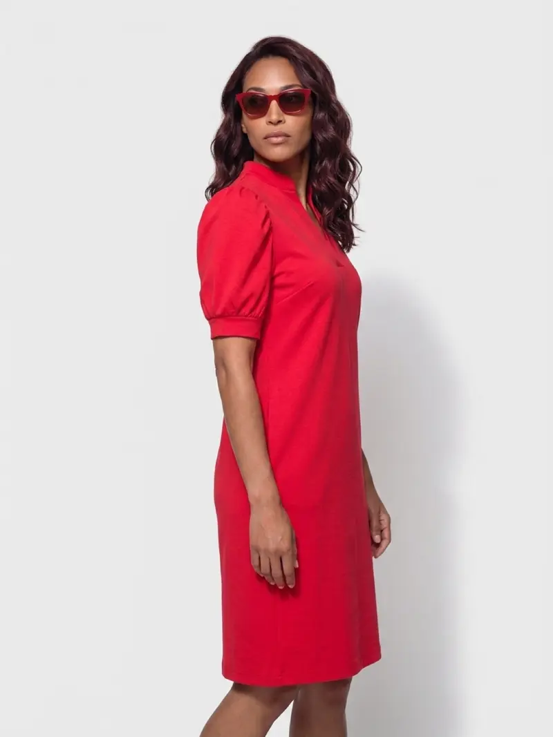 Mi Piace-Travel Jurk Polo 202605-Red