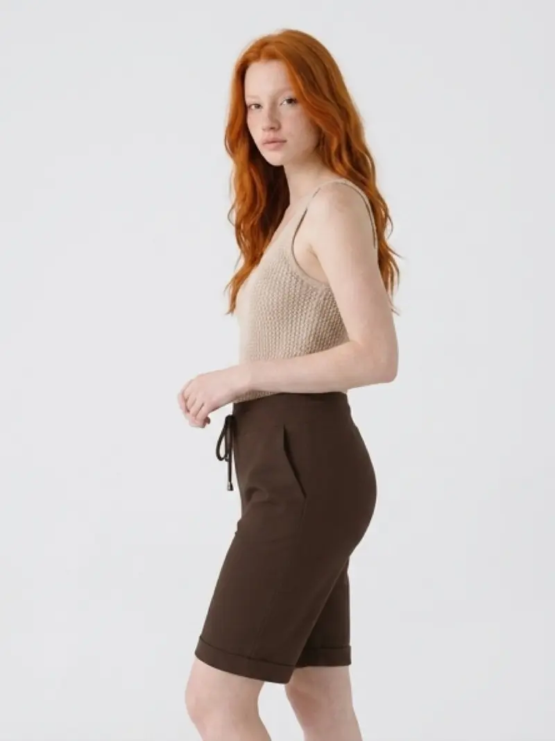 Mi Piace-Travel Short 202423-Espresso