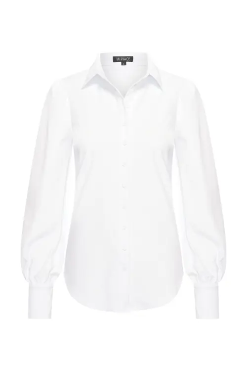 Mi Piace Travelstof Blouse 202037 White