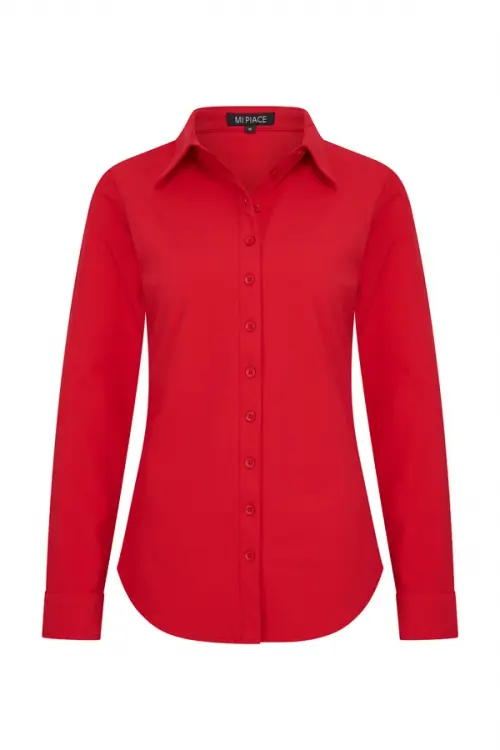 Mi Piace Travelstof Blouse 60840 Red