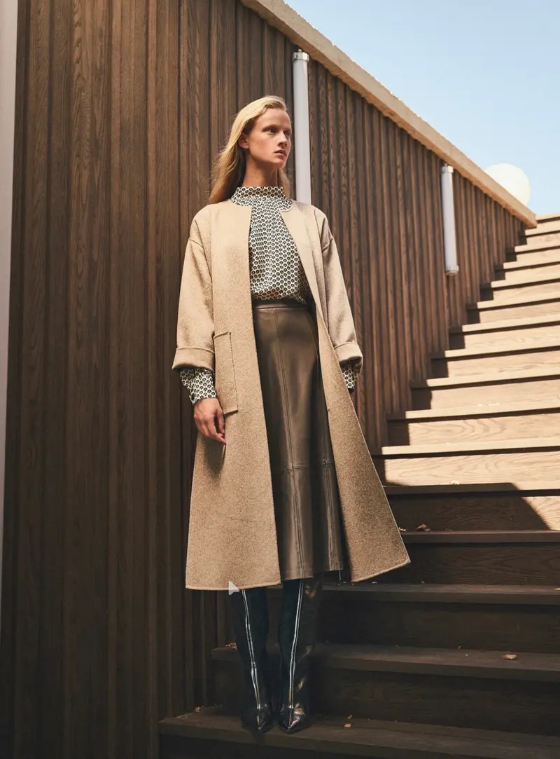 Milla coat taupe beige