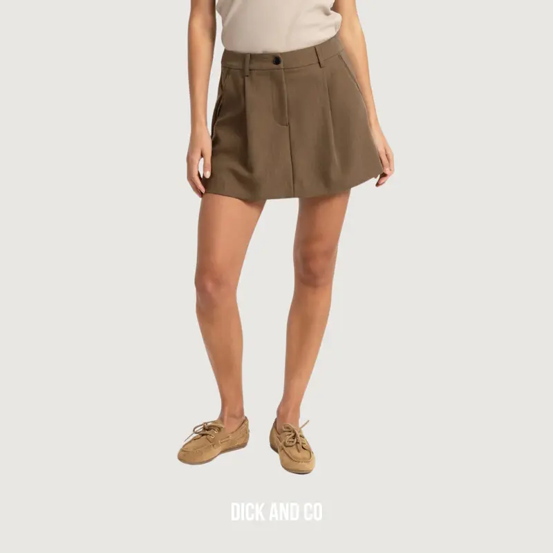 Mini skort met plooidetail