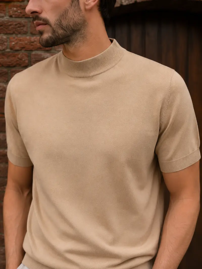 Mockneck - Beige