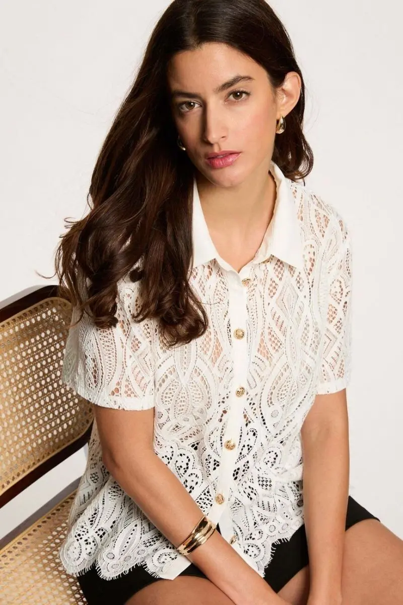 MORGAN blouse korte mouw