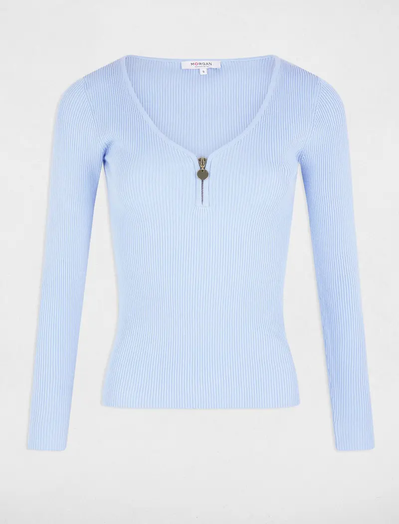 Morgan - Top zip Blue MBANZA