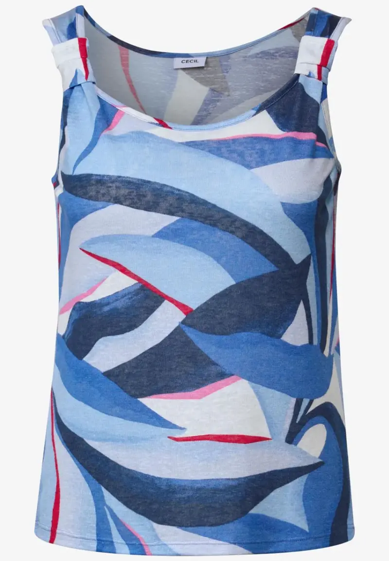 Multi AOP Summer Knit Top
